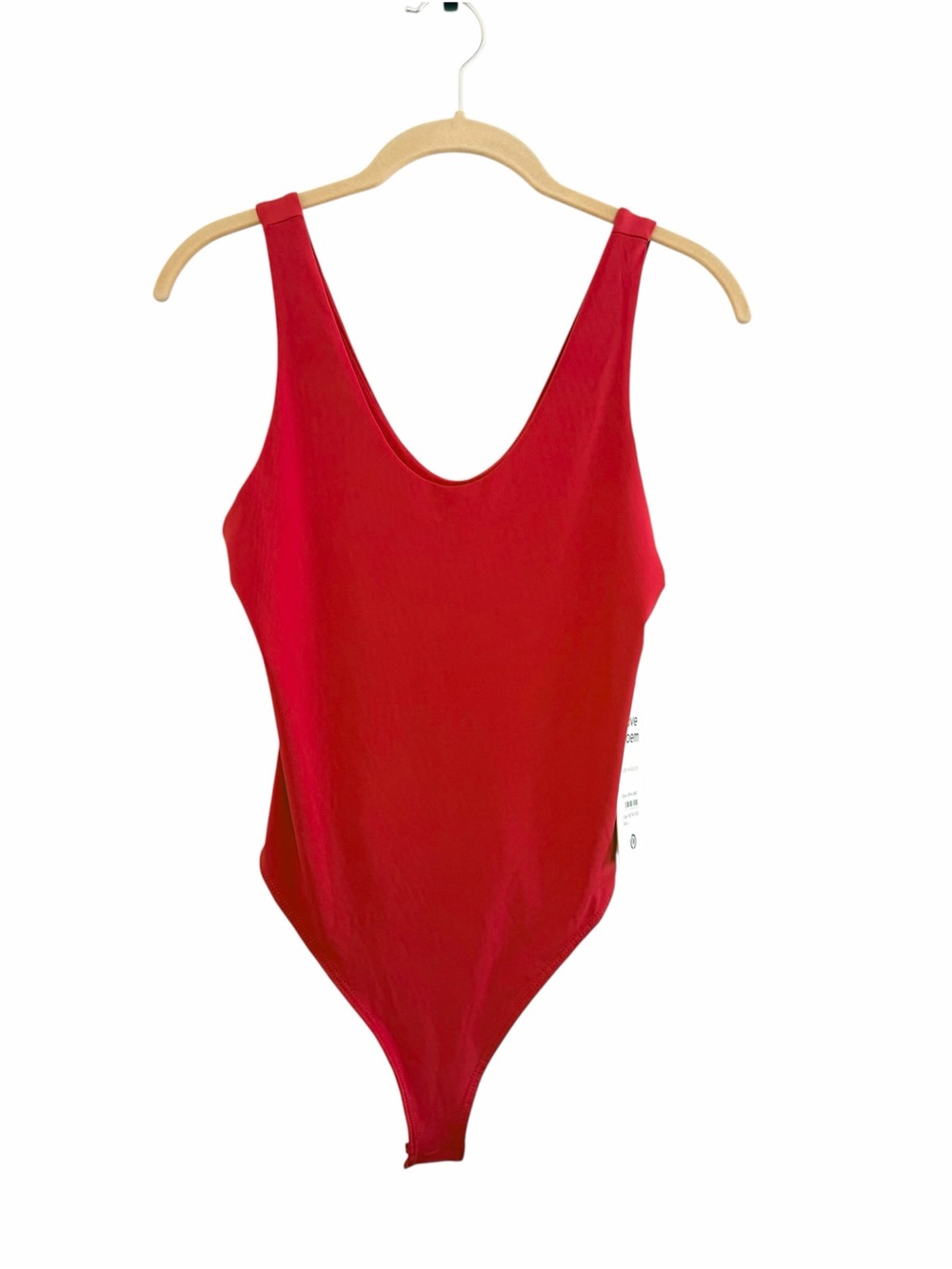 ❤️ Love Poem Retro Orange Red Bodysuit — NWT Size L